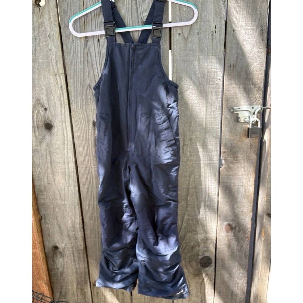 Lands End Kids Squall Waterproof Insulated Iron Knee Snow Bib Pants-Size 8